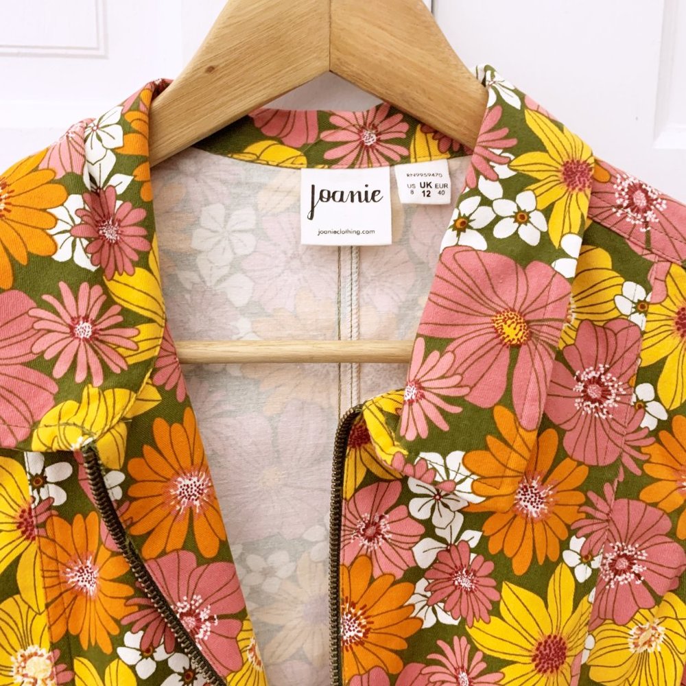 Joanie Floral Short Sleeve Jumpsuit - Picture 7 of 12